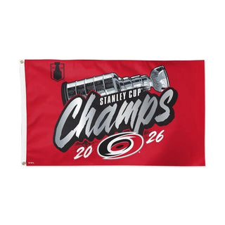 Carolina Hurricanes 2026 Stanley Cup Champions Deluxe Flag 3' x 5'