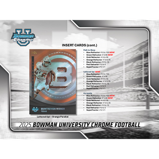 2025 Bowman Chrome University Football Breaker's Delight Box