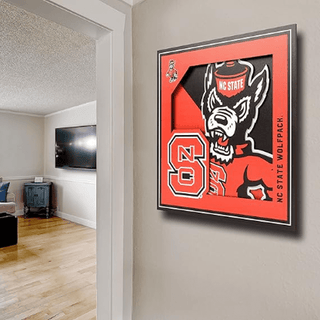 Wall Art: NC State Wolfpack Logo Series 12"x 12"