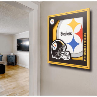 Wall Art: Pittsburgh Steelers Logo Series 12"x12"