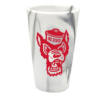 Silicone Pint Glass: NC State Wolfpack 16oz - Marble