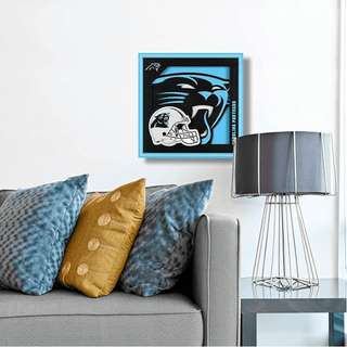 Wall Art: Carolina Panthers Logo Series 12"x 12"