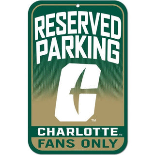 Sign: UNC Charlotte 49ers - Reserved Parking