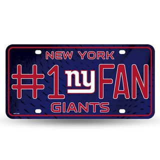 New York Giants #1 Fan License Plate - Metal