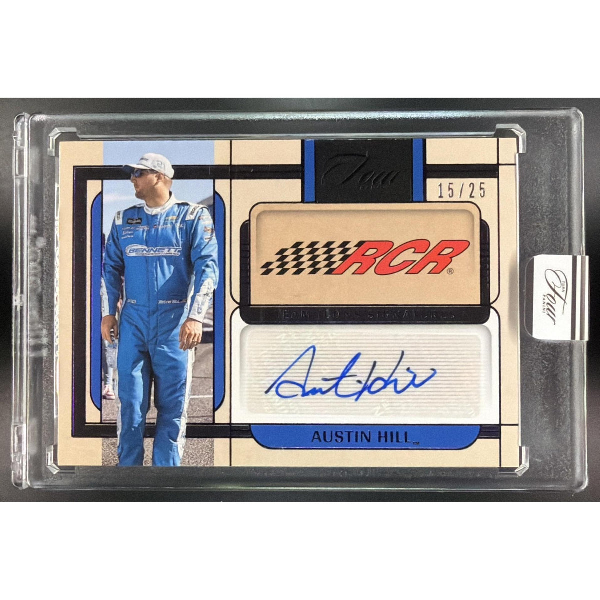 2026 Panini Four Racing Austin Hill #TM-AHL Team Icons Signatures 15/25 Non-Graded