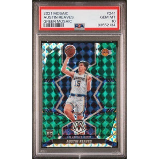 Austin Reaves 2021 Mosaic Green Mosaic #241 PSA 10