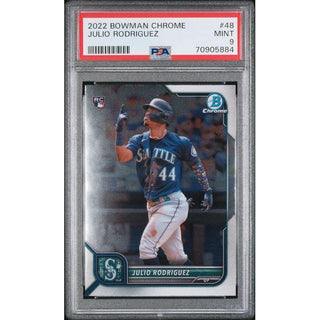 Julio Rodríguez #48 – 2022 Bowman Chrome – PSA 9