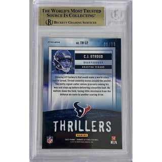 CJ Stroud 2023 Rookies and Stars Thrillers Red #12 BGS 9.5