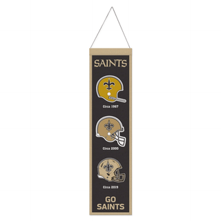 Banner: New Orleans Saints - Wool - Premium Appliqué & Embroidery