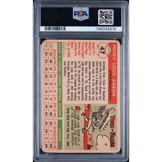 Hank Aaron 1955 Topps #47 PSA 1