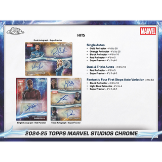 2024-25 Topps Marvel Studios Chrome Blaster Box
