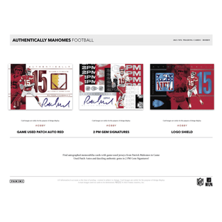 2025 Panini Authentically Mahomes Football Hobby 1-Box Case
