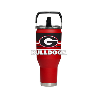 Georgia Bulldogs - 40oz Carry Tumbler – Double-Wall Stainless Steel with Full-Color Logo