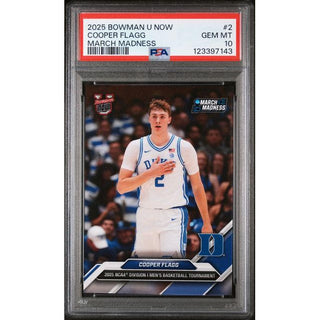 Cooper Flagg – 2025 Bowman University Now March Madness #2 PSA 10