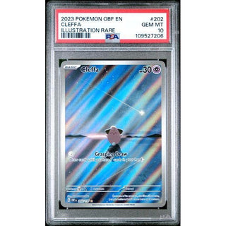 Cleffa 2023 Pokemon OBF EN Illustration Rare #202 PSA 10