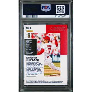 Shohei Ohtani 2018 Panini Chronicles #1 – PSA 9