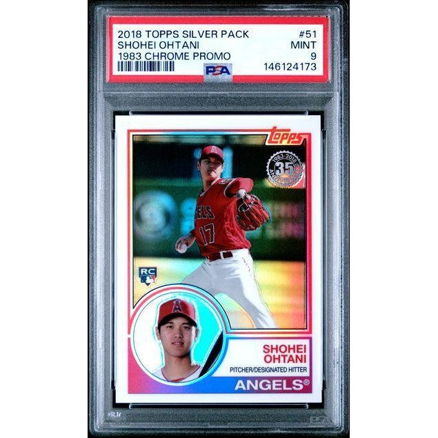 Shohei Ohtani 2018 Topps Silver Pack 1983 Chrome Promo #51 PSA 9