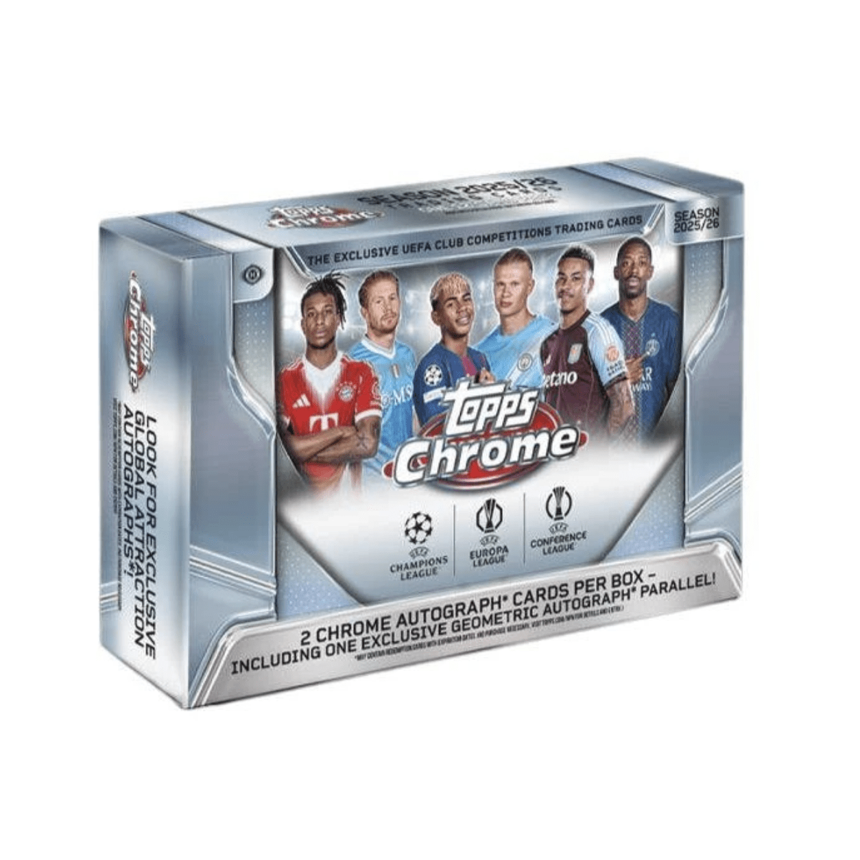 2025-26 Topps UEFA Club Competitions Chrome Soccer Delight Box