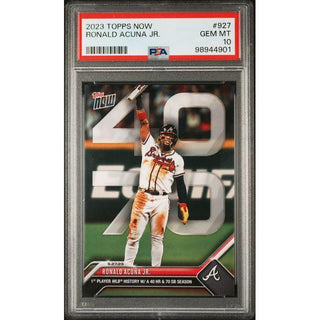 Ronald Acuña Jr. 2023 Topps Now #927 - PSA 10