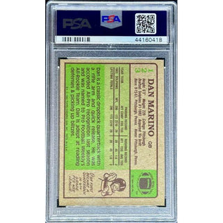 Dan Marino 1984 Topps #123 PSA 8