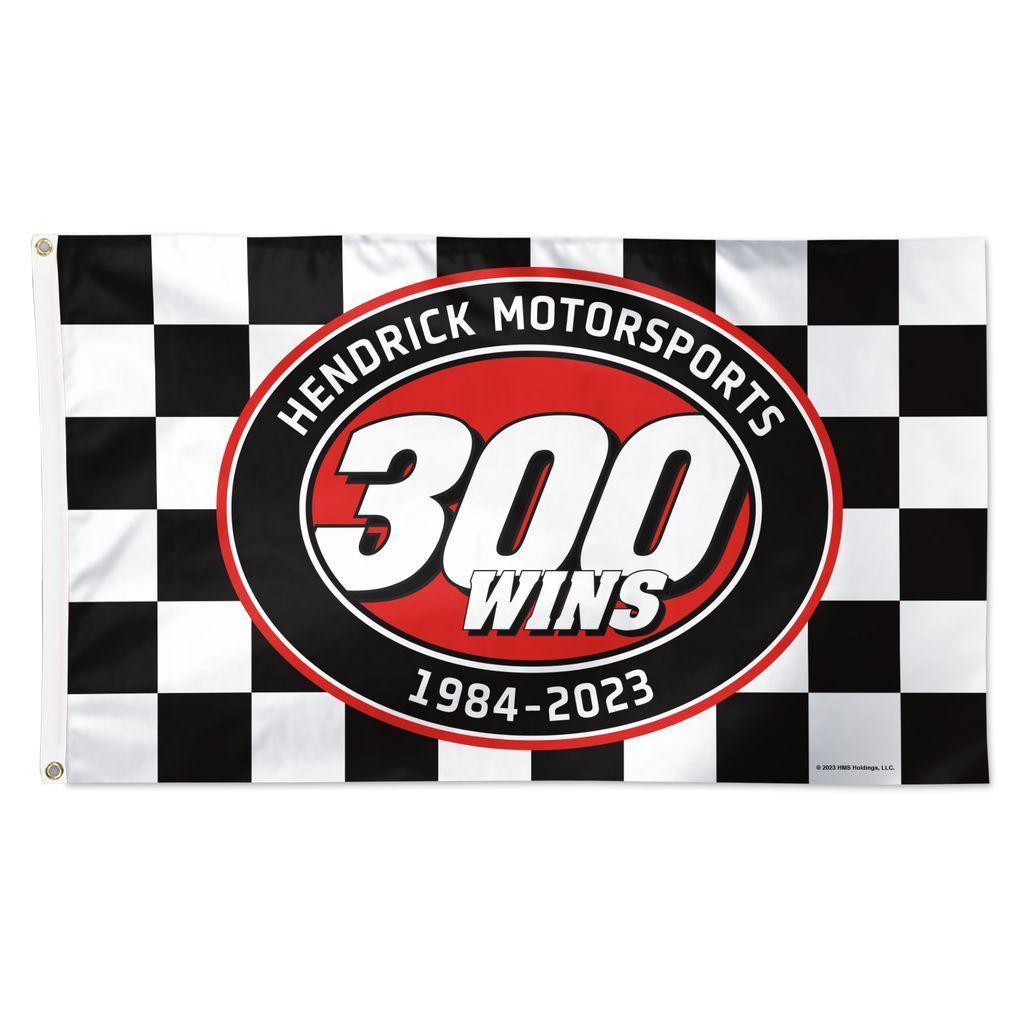 Hendrick Motorsports 300 Wins 2023 3x5 Deluxe NASCAR Flag – Double-Sided Commemorative Banner