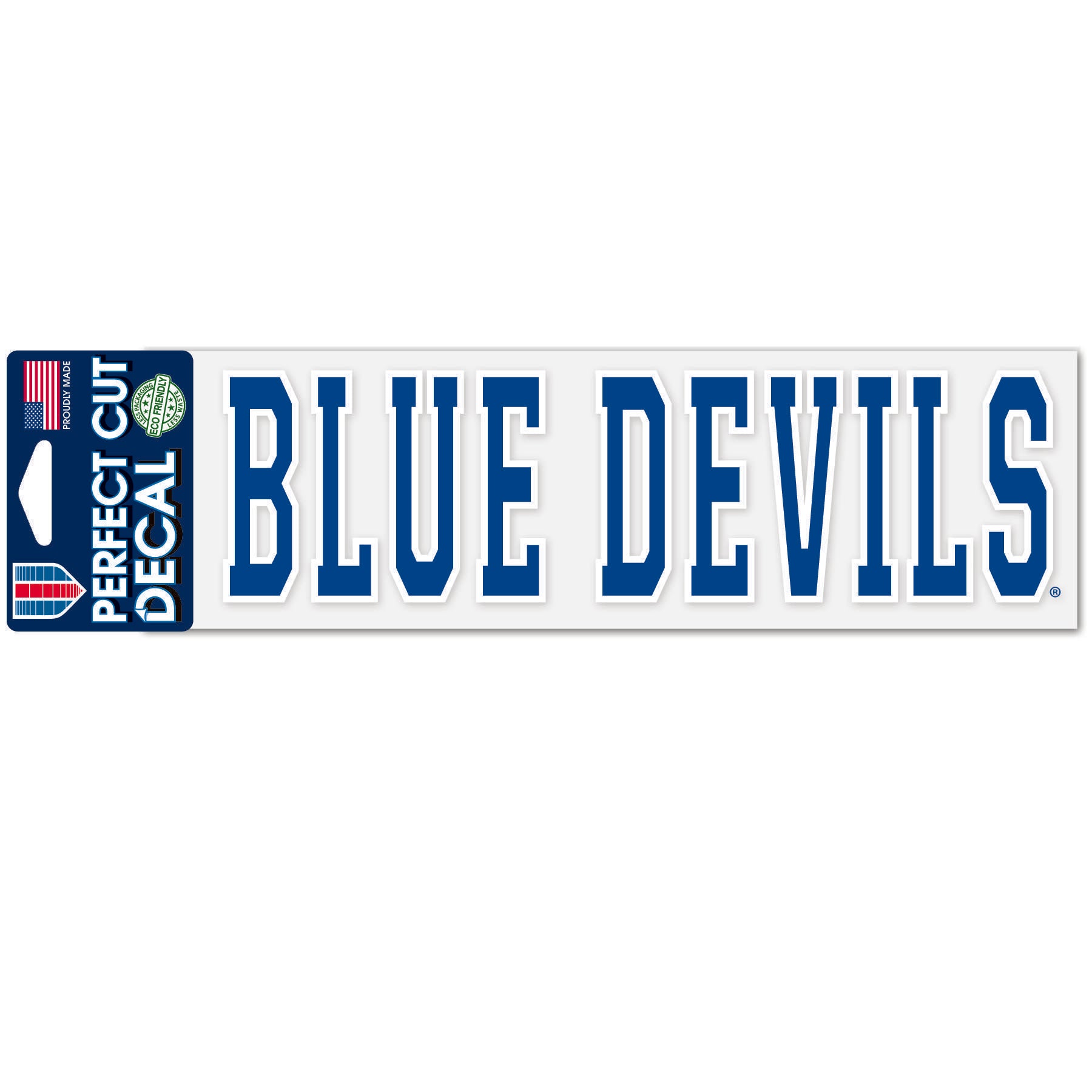 Duke Blue Devils “Blue Devils” Mascot Perfect Cut Decal – Multi-Use