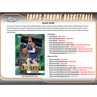 2024-25 Topps Chrome Basketball Mega Box