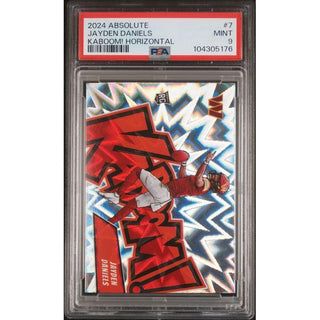 Jayden Daniels 2024 Absolute Kaboom! Horizontal #7 PSA 9