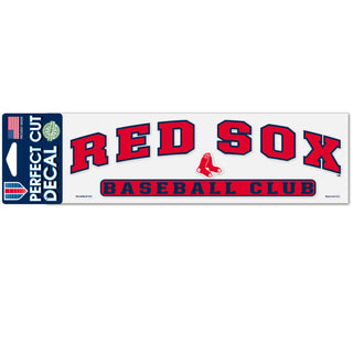 Boston Red Sox “Red Sox Baseball Club” Perfect Cut Decals – Officially Licensed MLB