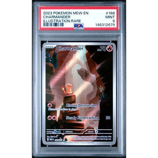 Charmander 2023 Pokémon Mew EN Illustration Rare #168 – PSA 9