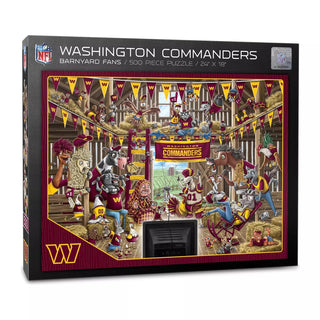 Washington Commanders Barnyard Fans 500 pc Puzzle