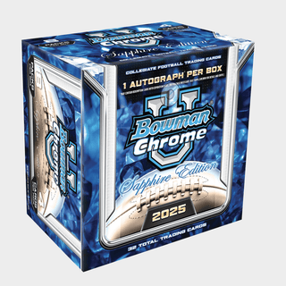 2025 Bowman Chrome University Football Sapphire Edition Box