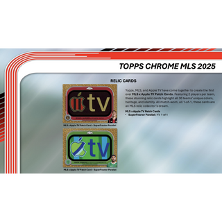 2025 Topps MLS Major League Soccer Chrome Hobby Box