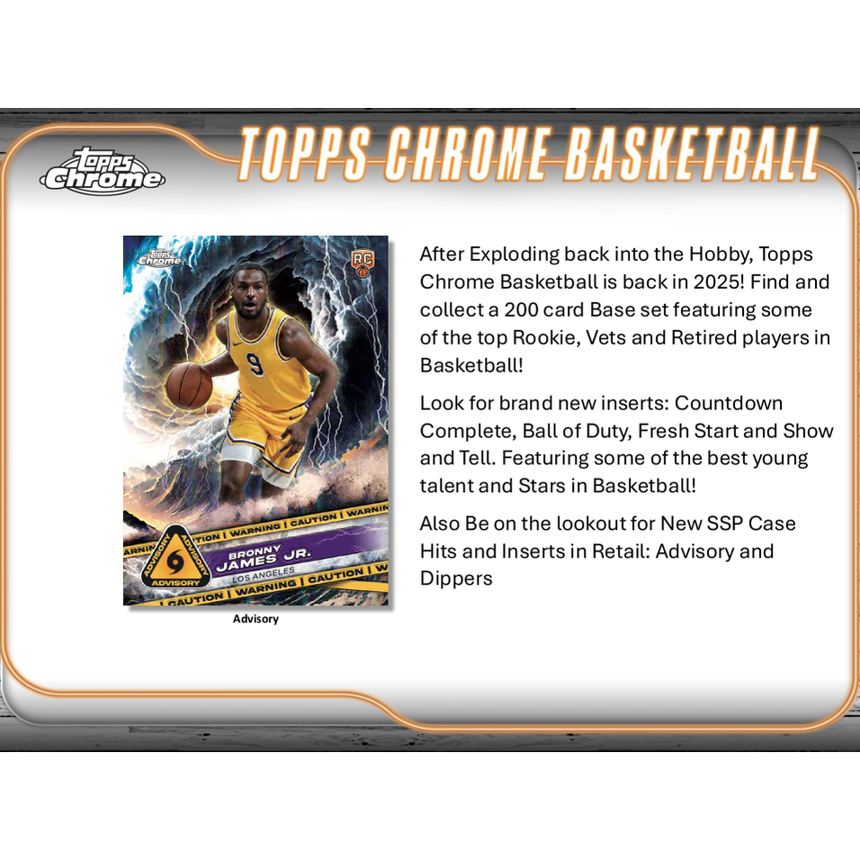 2024-25 Topps Chrome Basketball Mega Box
