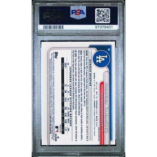 Yoshinobu Yamamoto 2024 Bowman Mega Box Chrome Yellow Refractor #36 PSA 10