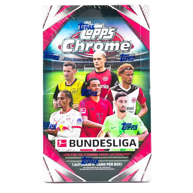 2024-25 Topps Chrome Bundesliga Soccer Hobby Box – CARDIACS Sports 2024-25 Topps Chrome Bundesliga Soccer Hobby Box – CARDIACS Sports