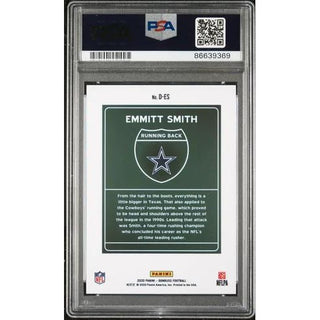 Emmitt Smith 2020 Panini Donruss Downtown #D-ES PSA 9