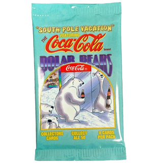 Coca-Cola South Pole Vacation Polar Bears Trading Card Pack – 8 Cards Per Pack