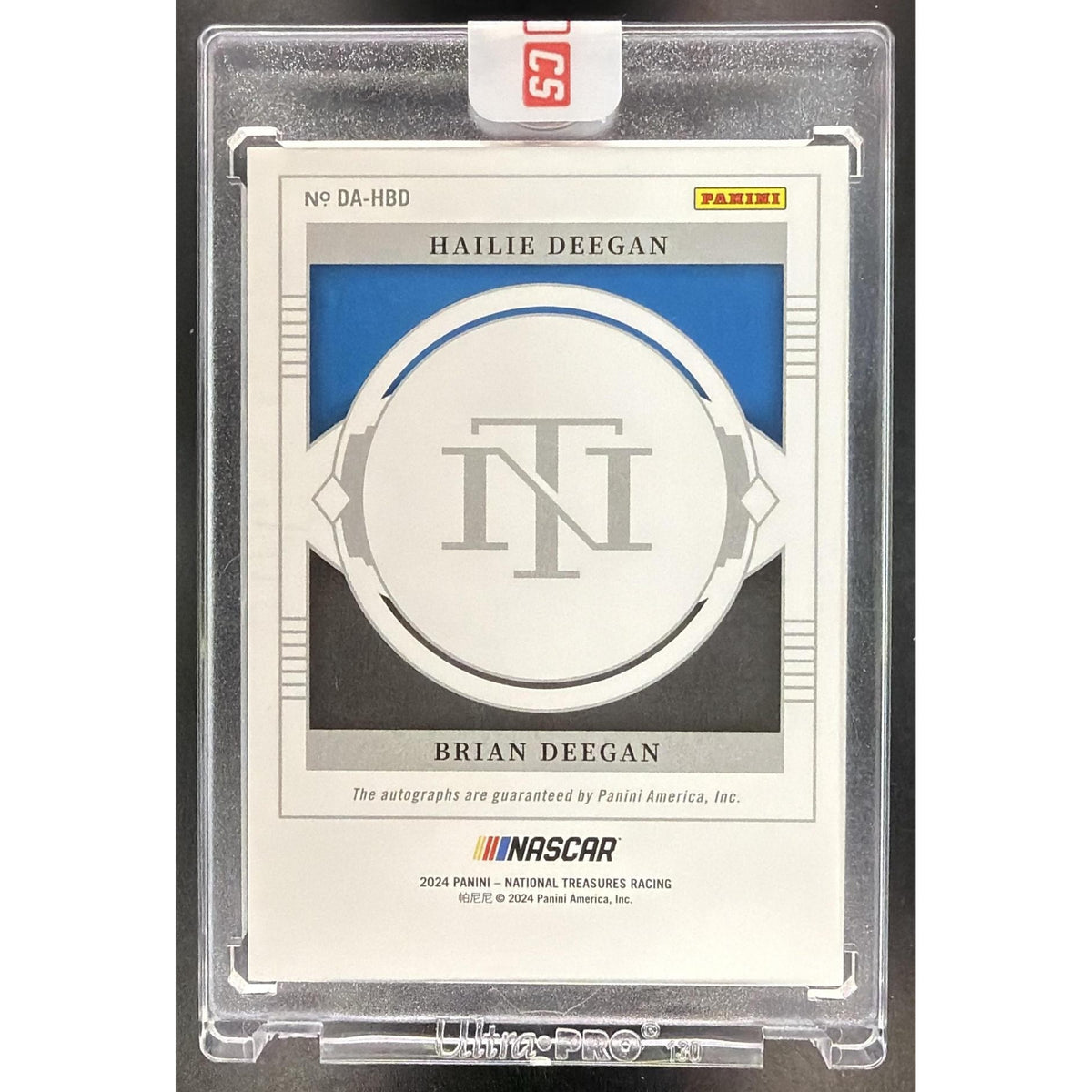 Hailie Deegan Brian Deegan 2024 Panini National Treasures Auto Racing #DA-HBD Non-Graded
