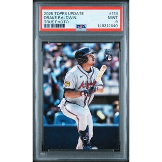Drake Baldwin 2025 Topps Update True Photo #113 PSA 9