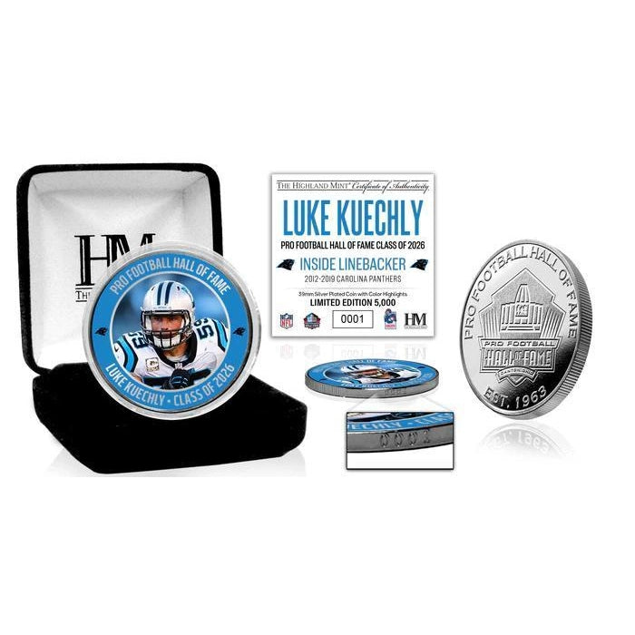 Luke Kuechly 2026 NFL Hall of Fame Induction Silver Plated Coin
