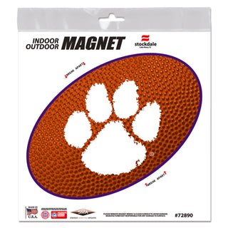 Clemson Tigers Teamball Indoor/Outdoor Magnet – Official NCAA Tiger Paw Design