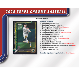 2025 Topps Chrome Baseball Hobby Box