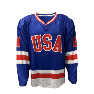 USA Hockey Miracle on Ice 1980 Official Reversible Hockey Jersey