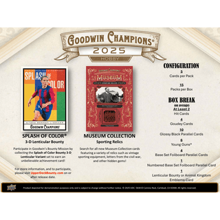 2025 Upper Deck Goodwin Champions Hobby Box