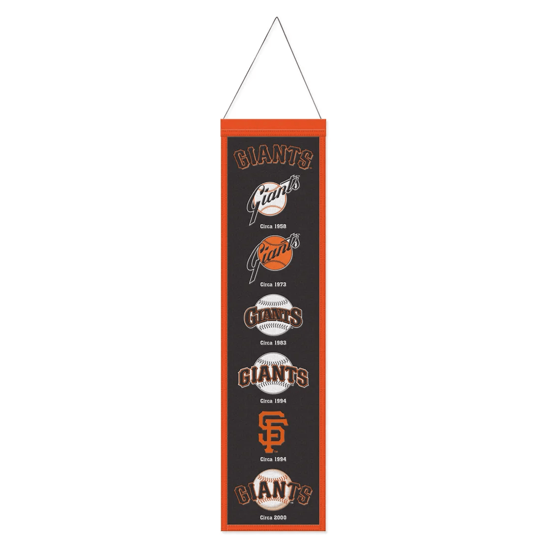 Banner: San Francisco Giants - Wool – Premium 8" x 32"