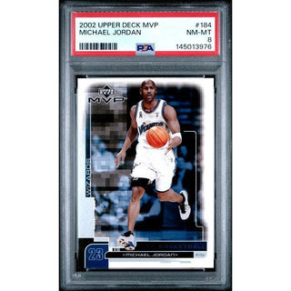 Michael Jordan 2002 Upper Deck MVP #184 PSA 8