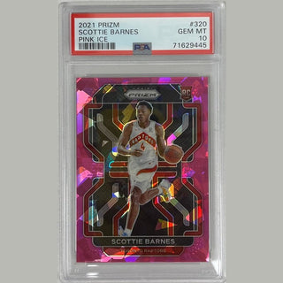 Scottie Barnes 2021 Prizm Pink Ice #320 PSA 10