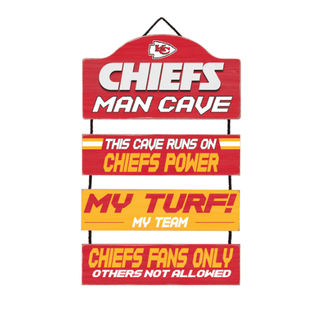 Hanging Sign: Kansas City Chiefs Man Cave