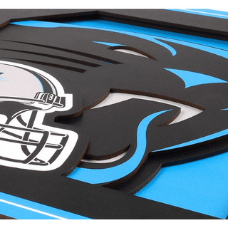 Wall Art: Carolina Panthers Logo Series 12"x 12"